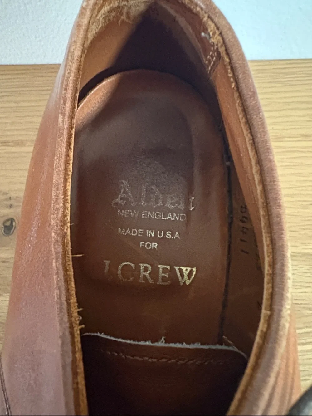 Alden x J.Crew Plaintoe Derby - Picture 2 of 5